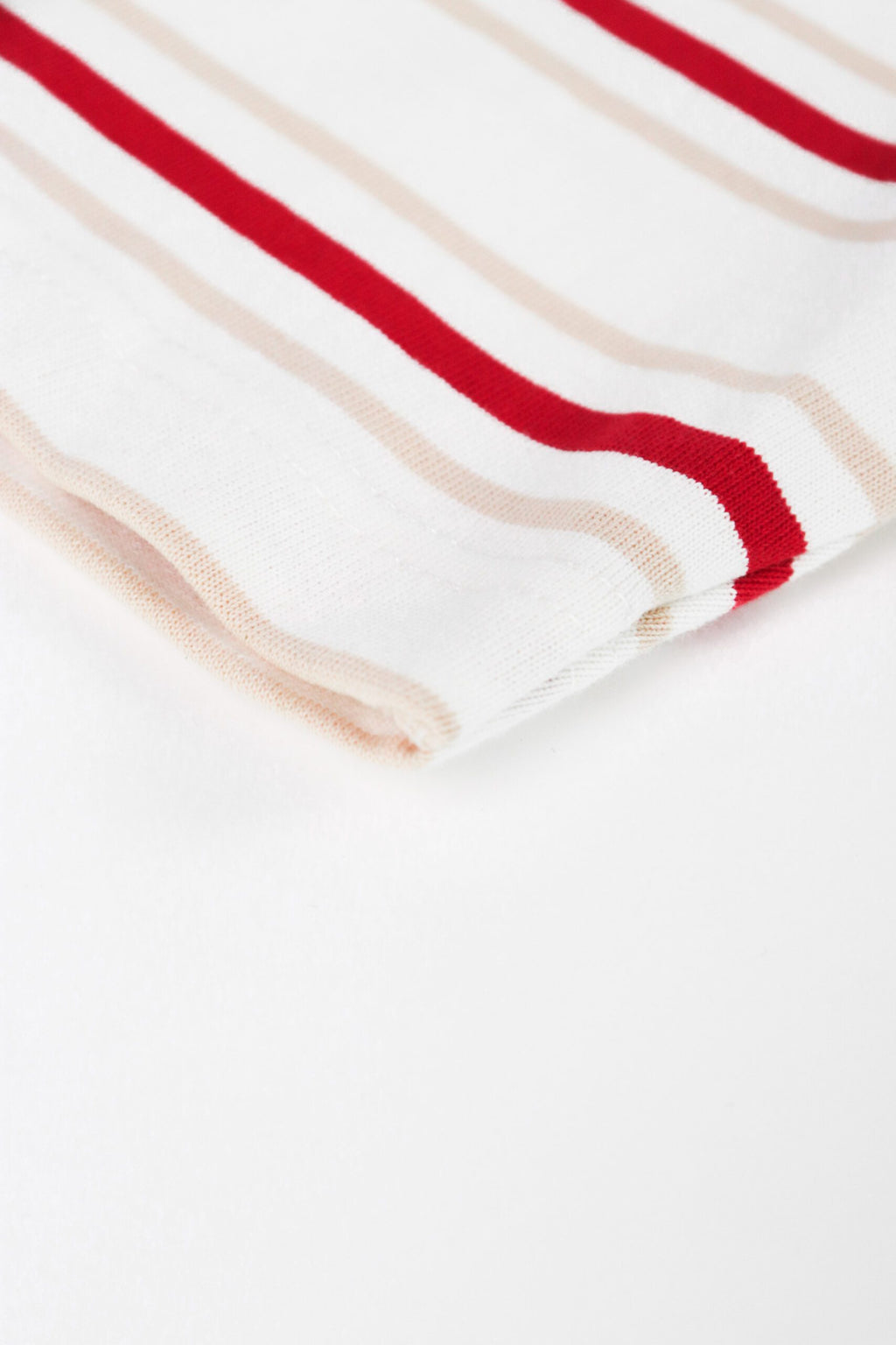 Social Test Stripes Tee Red