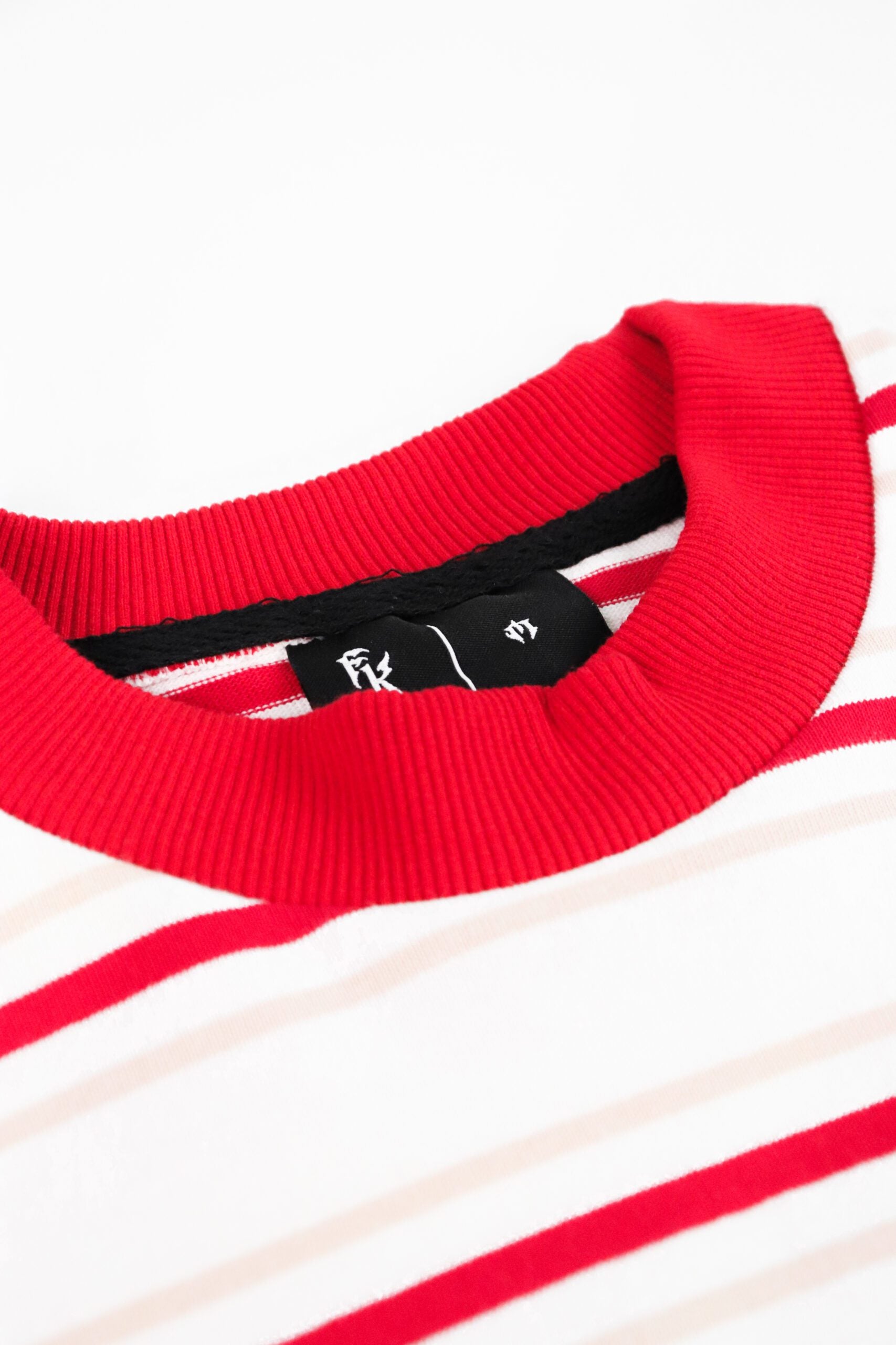 Social Test Stripes Tee Red