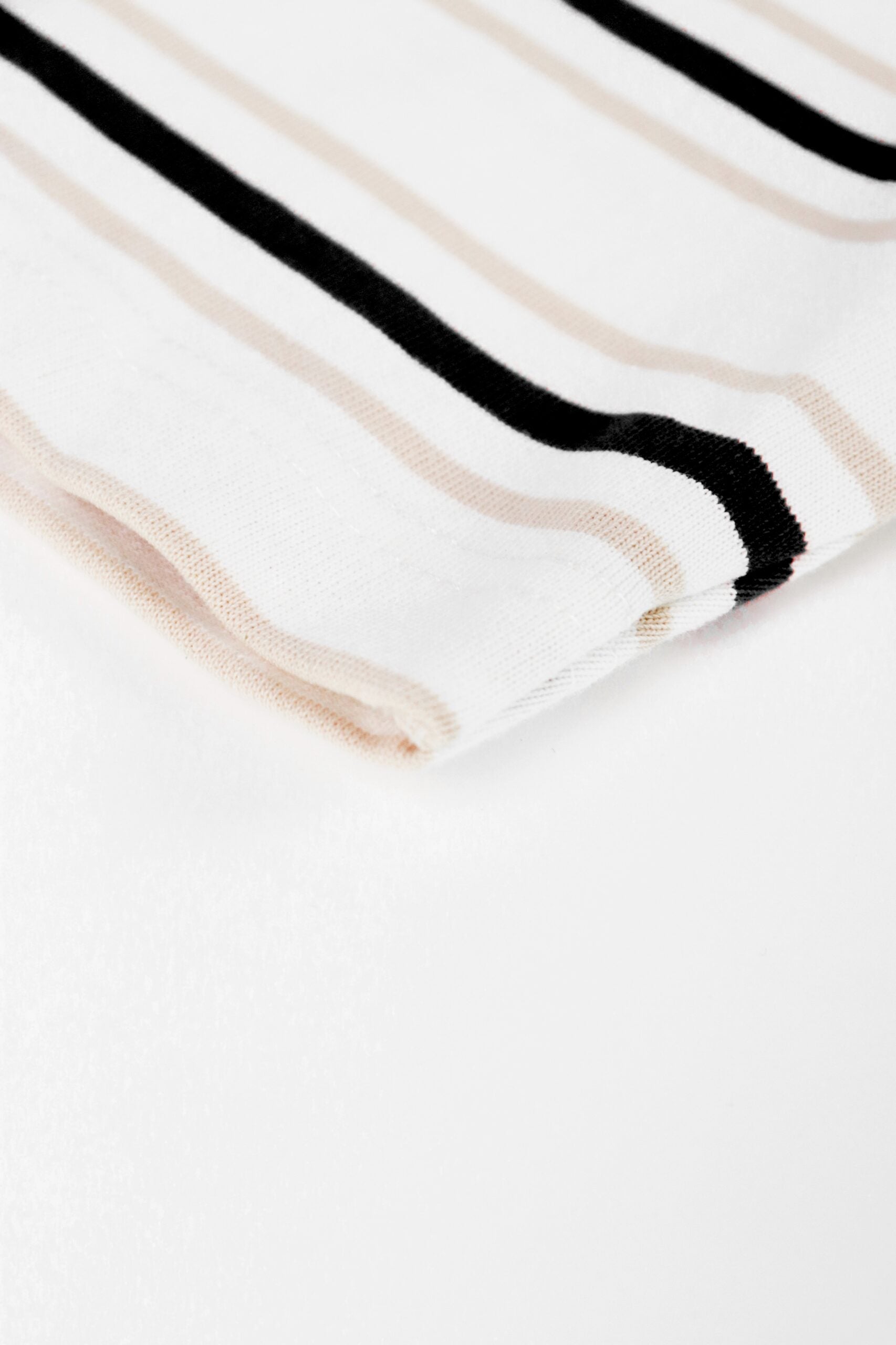 Social Test Stripes Tee Black
