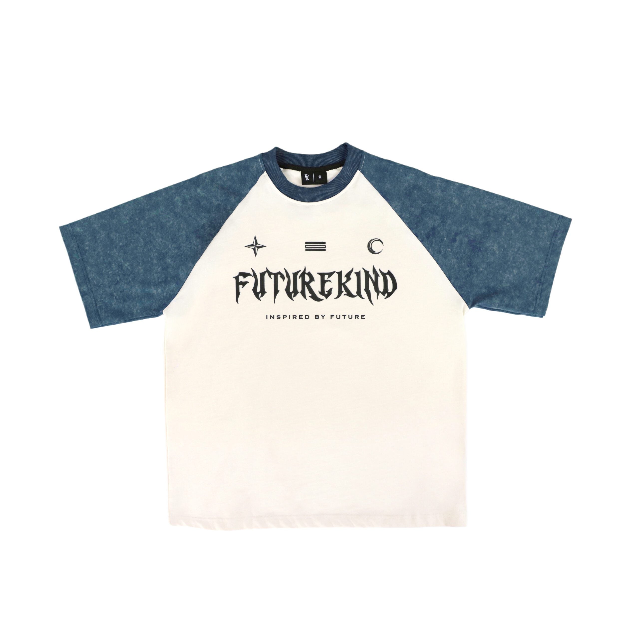 Social Test Retro Washed Tee Blue