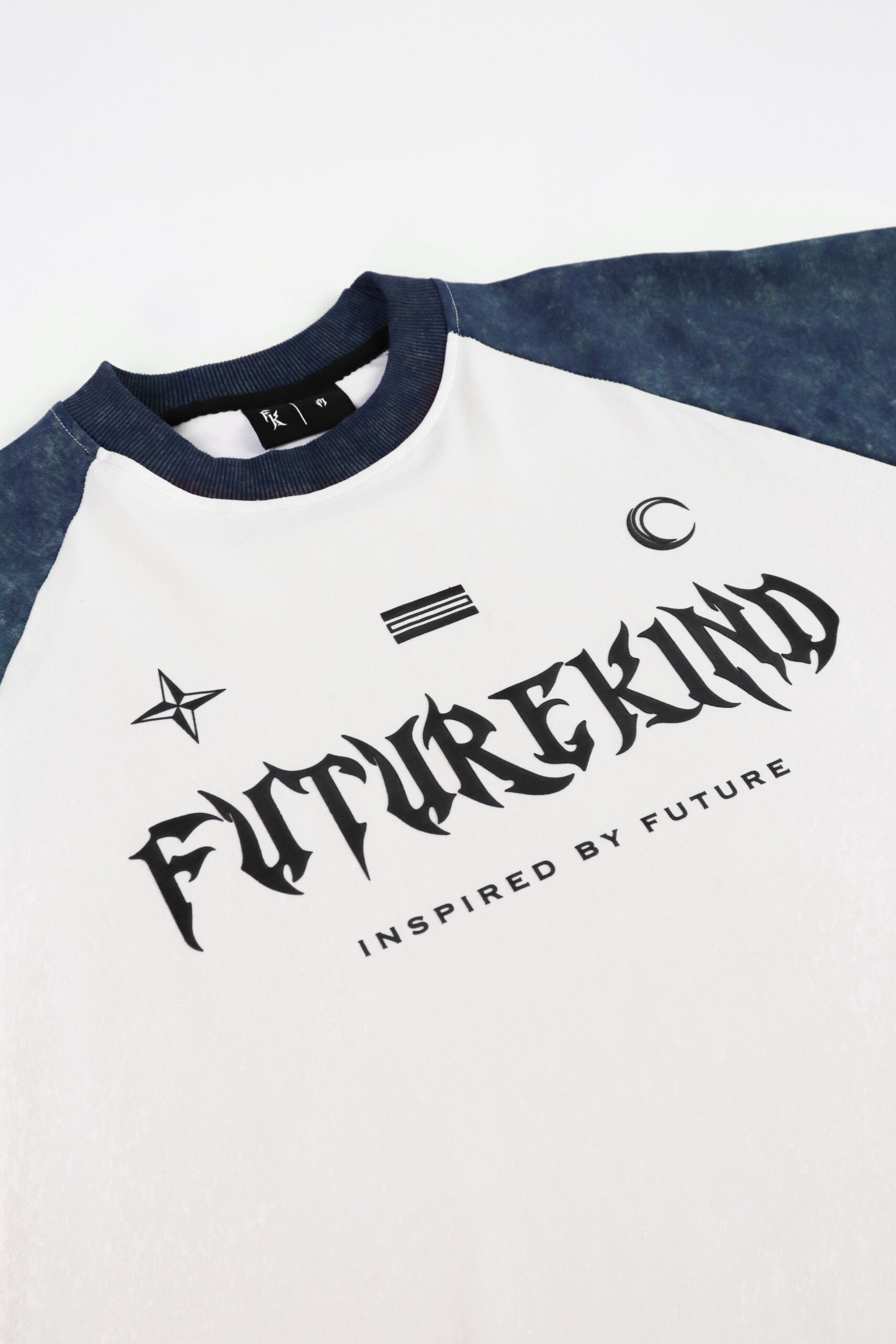 Social Test Retro Washed Tee Blue