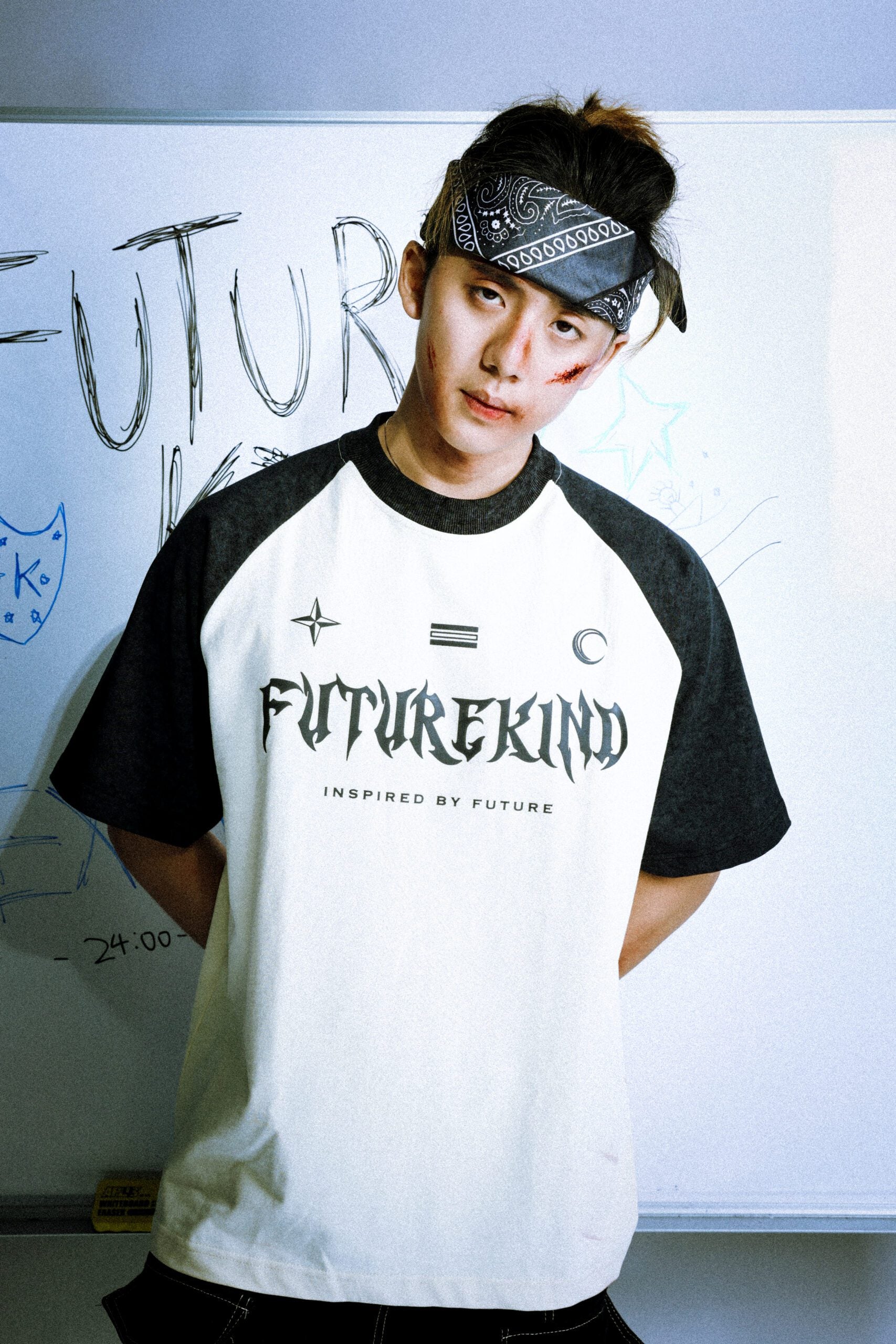 Social Test Retro Washed Tee Black