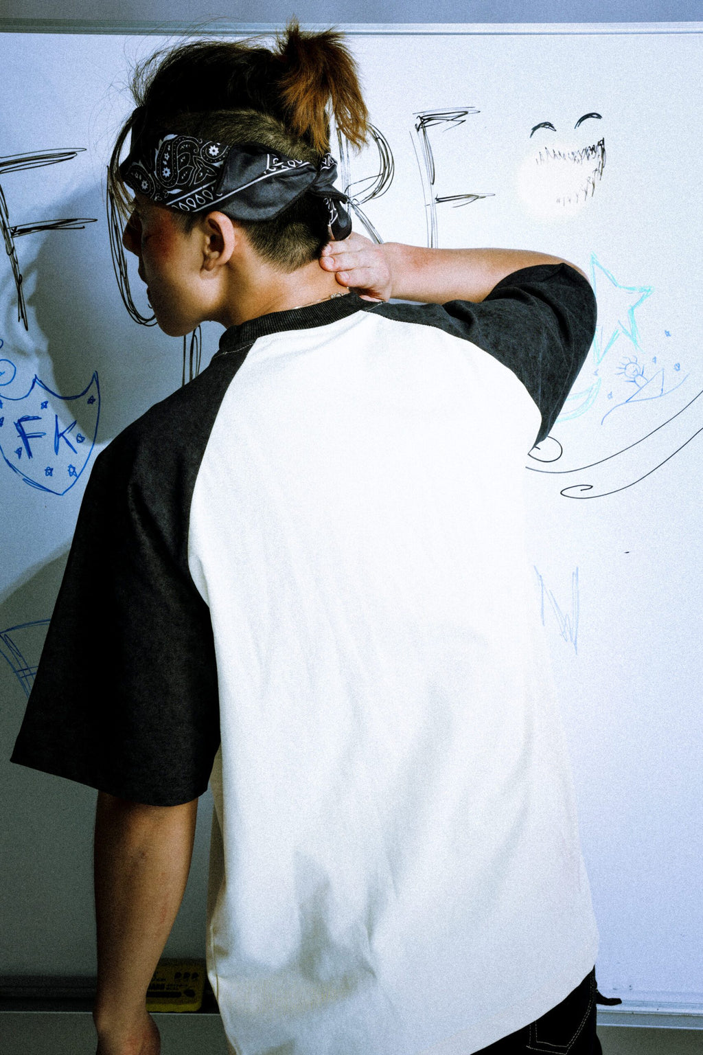 Social Test Retro Washed Tee Black