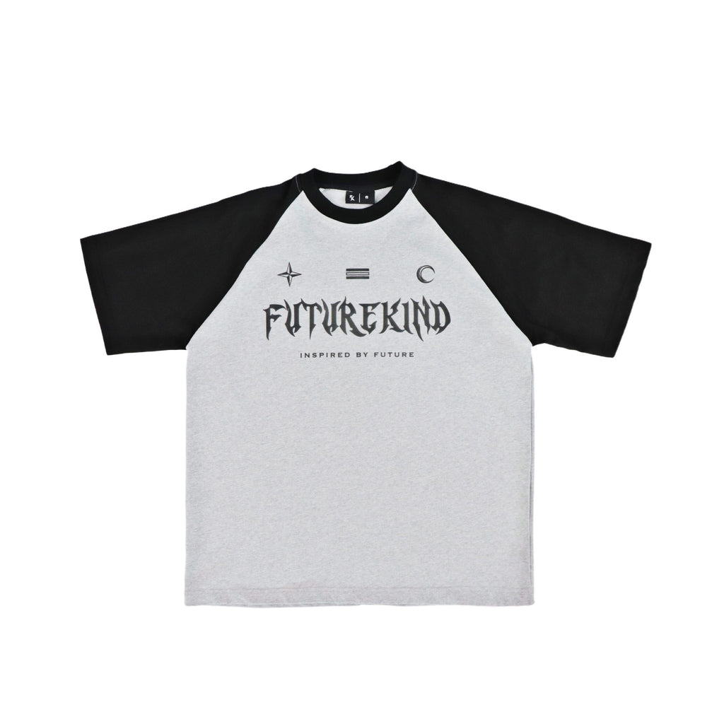 Social Test Retro Melange Tee Black