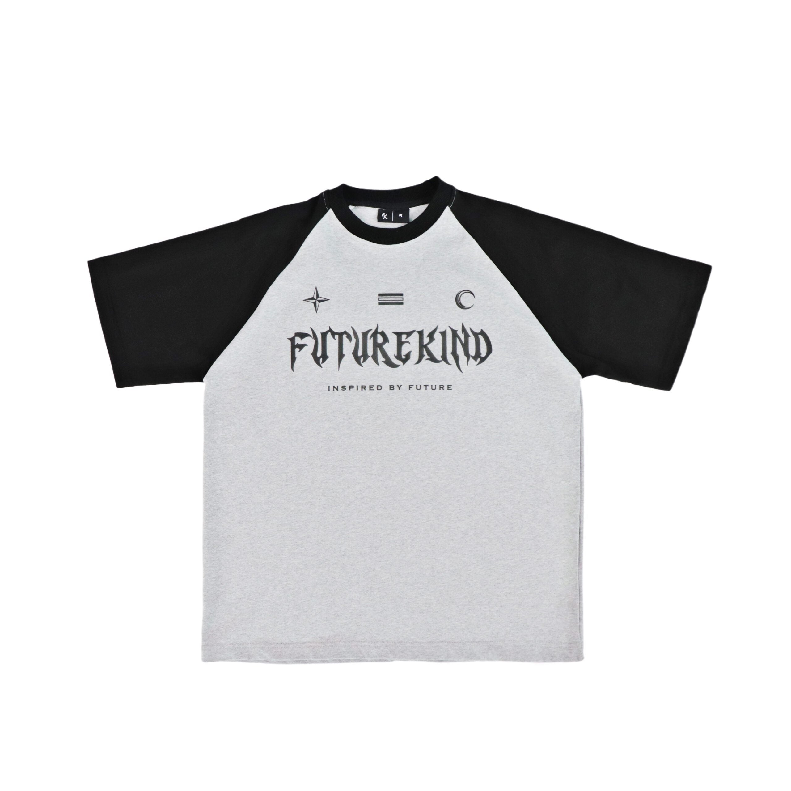 Social Test Retro Melange Tee Black