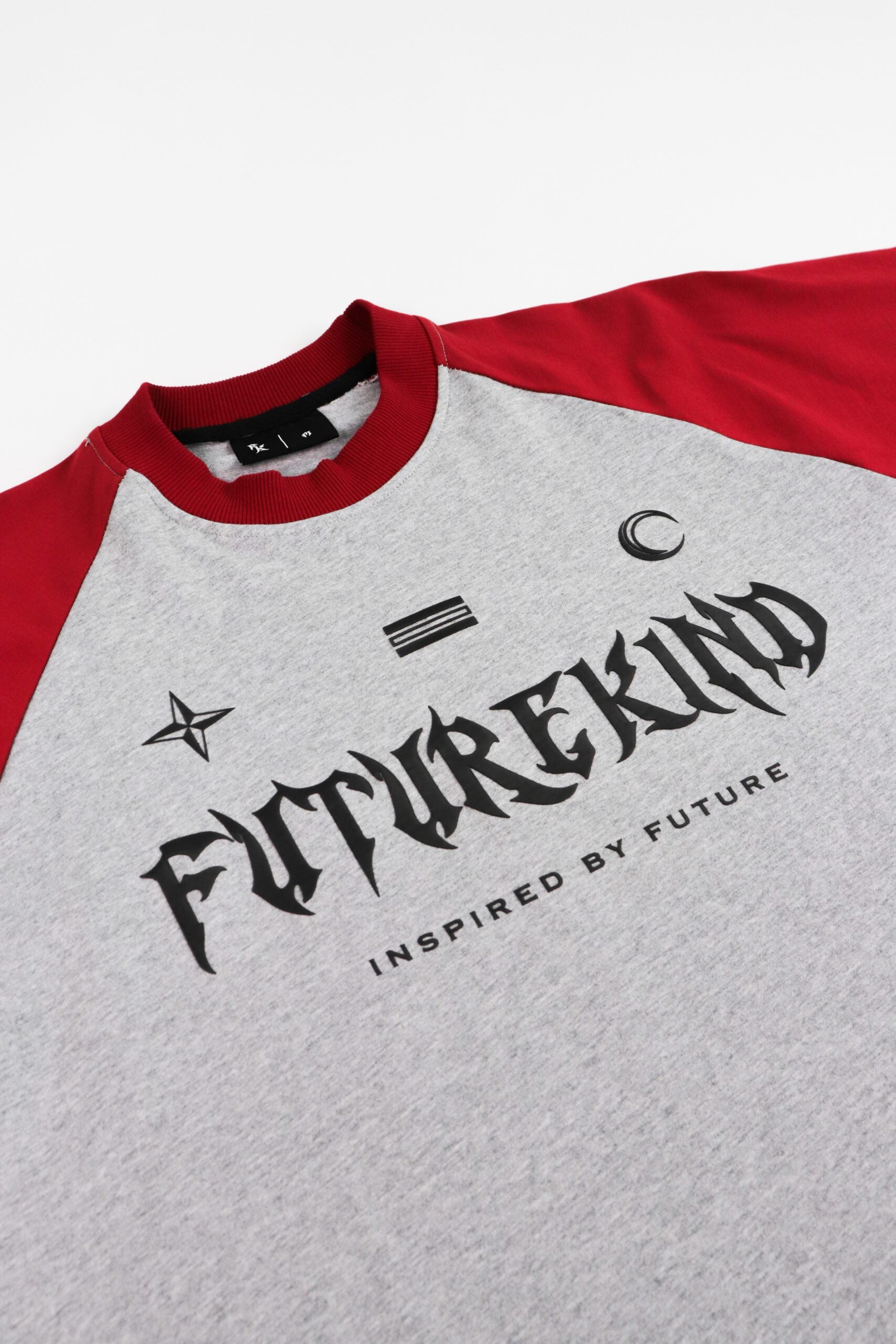 Social Test Retro Melange Tee Maroon