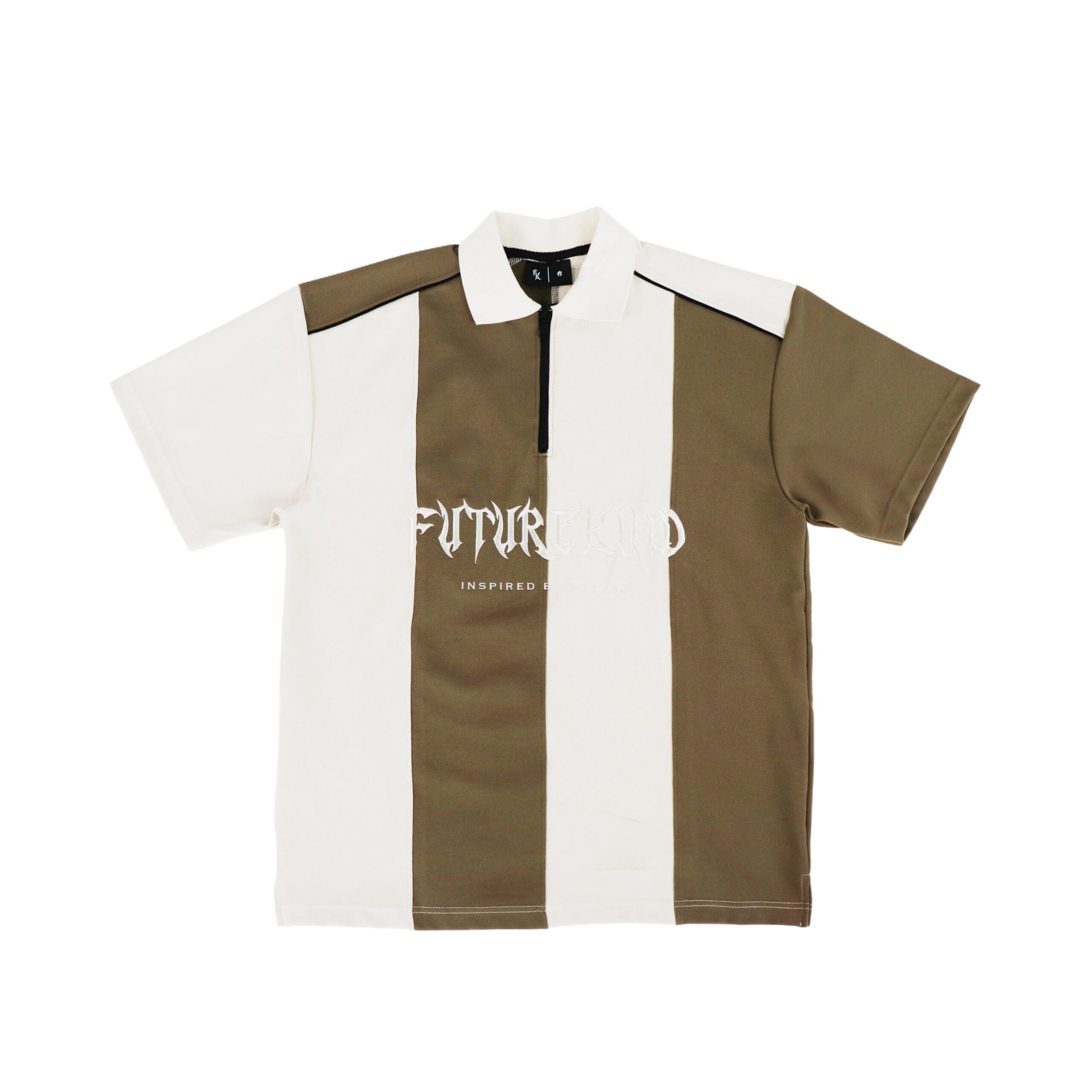 Social Test Embroidery Polo Shirt Khaki