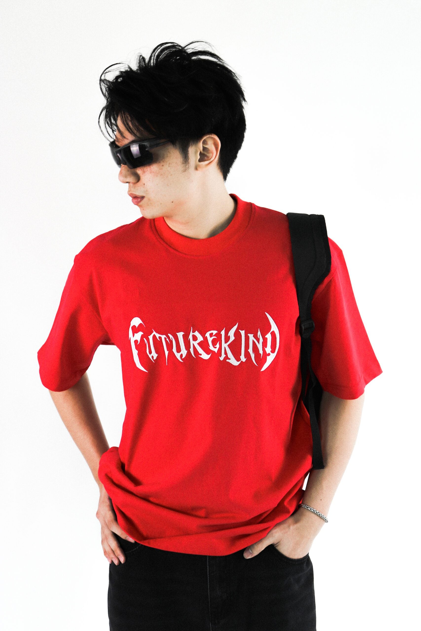 Trap ERA Embroid Logo Tee Red