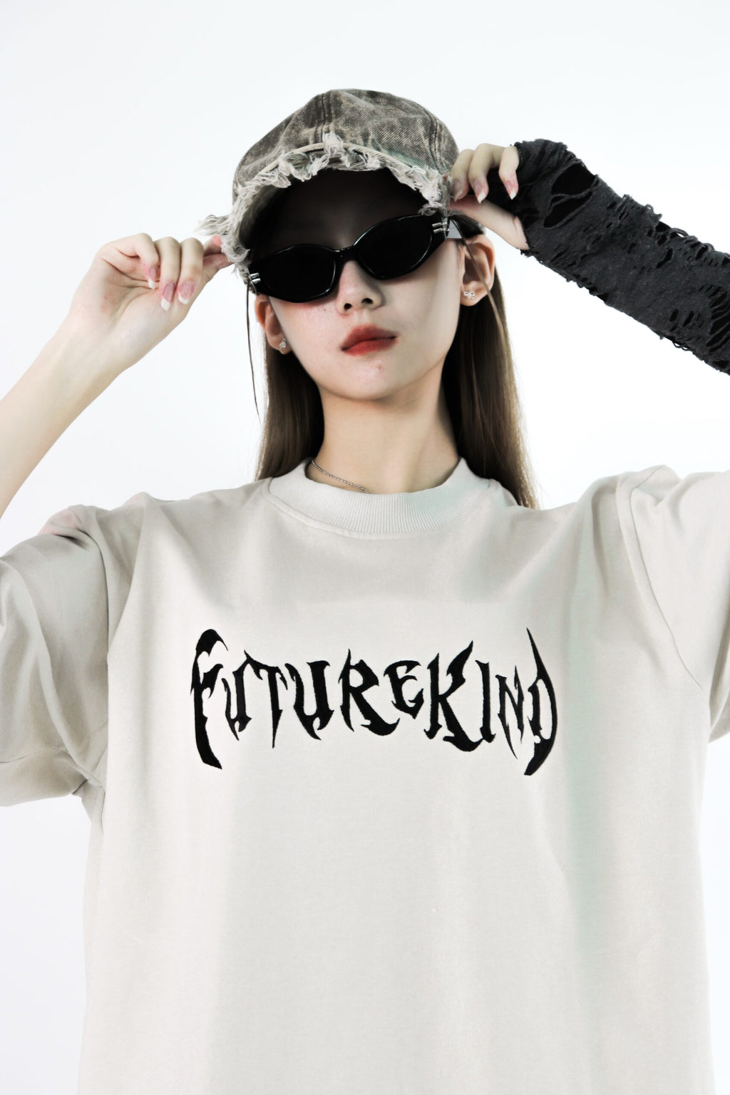 Trap ERA Embroid Logo Tee Khaki