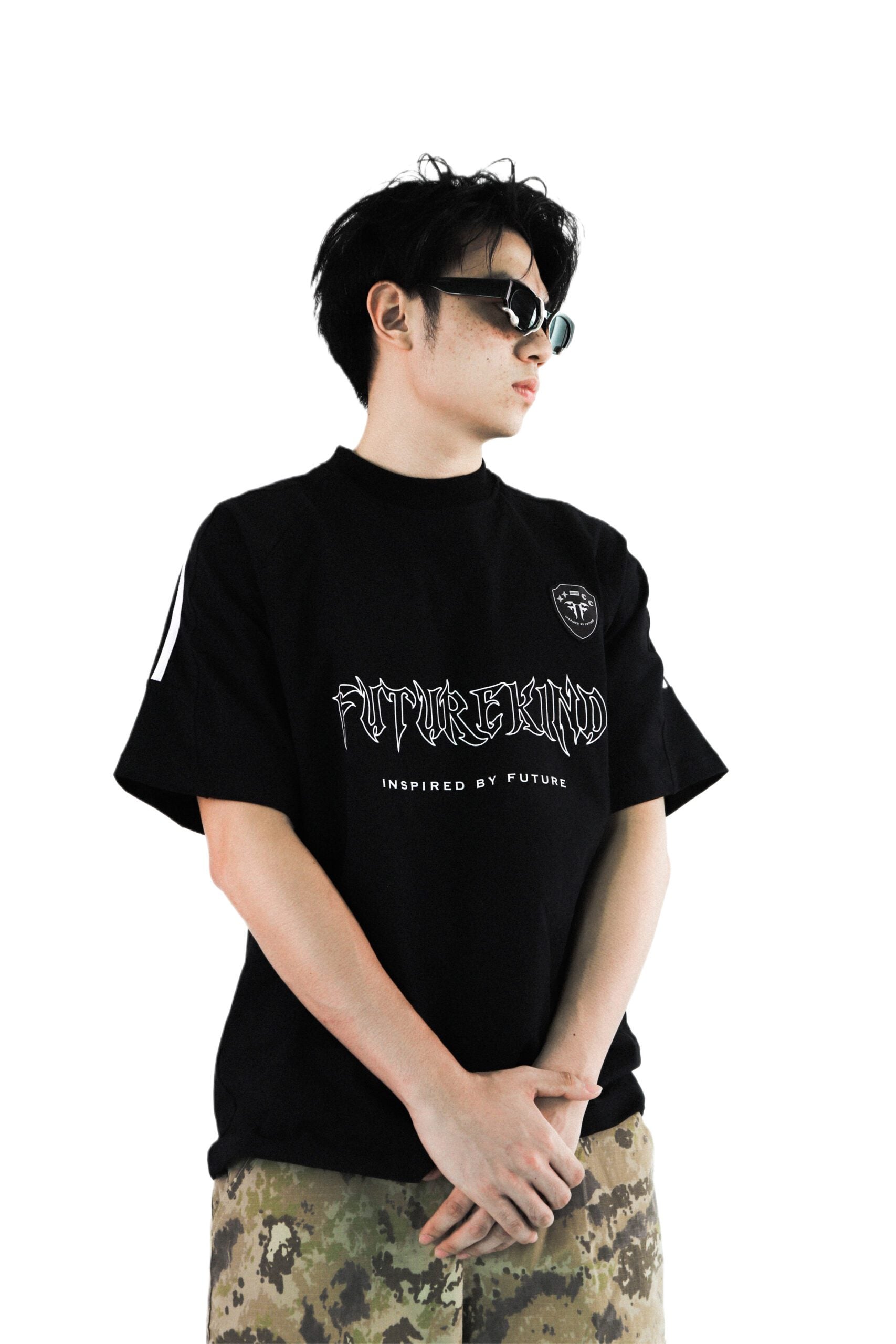 Trap ERA Badges Logo Tee Black