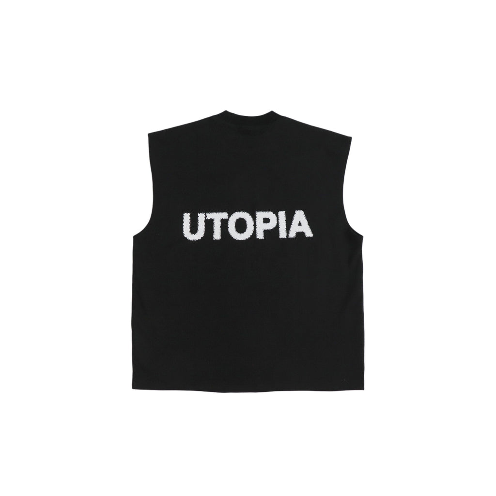 Utopia Third Eyes Non Sleeve Tee Black