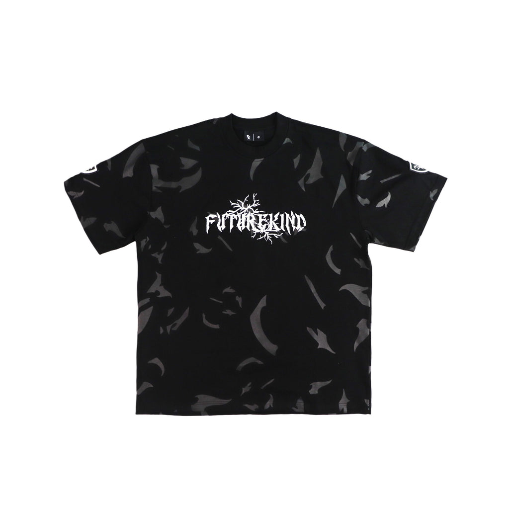 Time Crack Double Badges Tee Black
