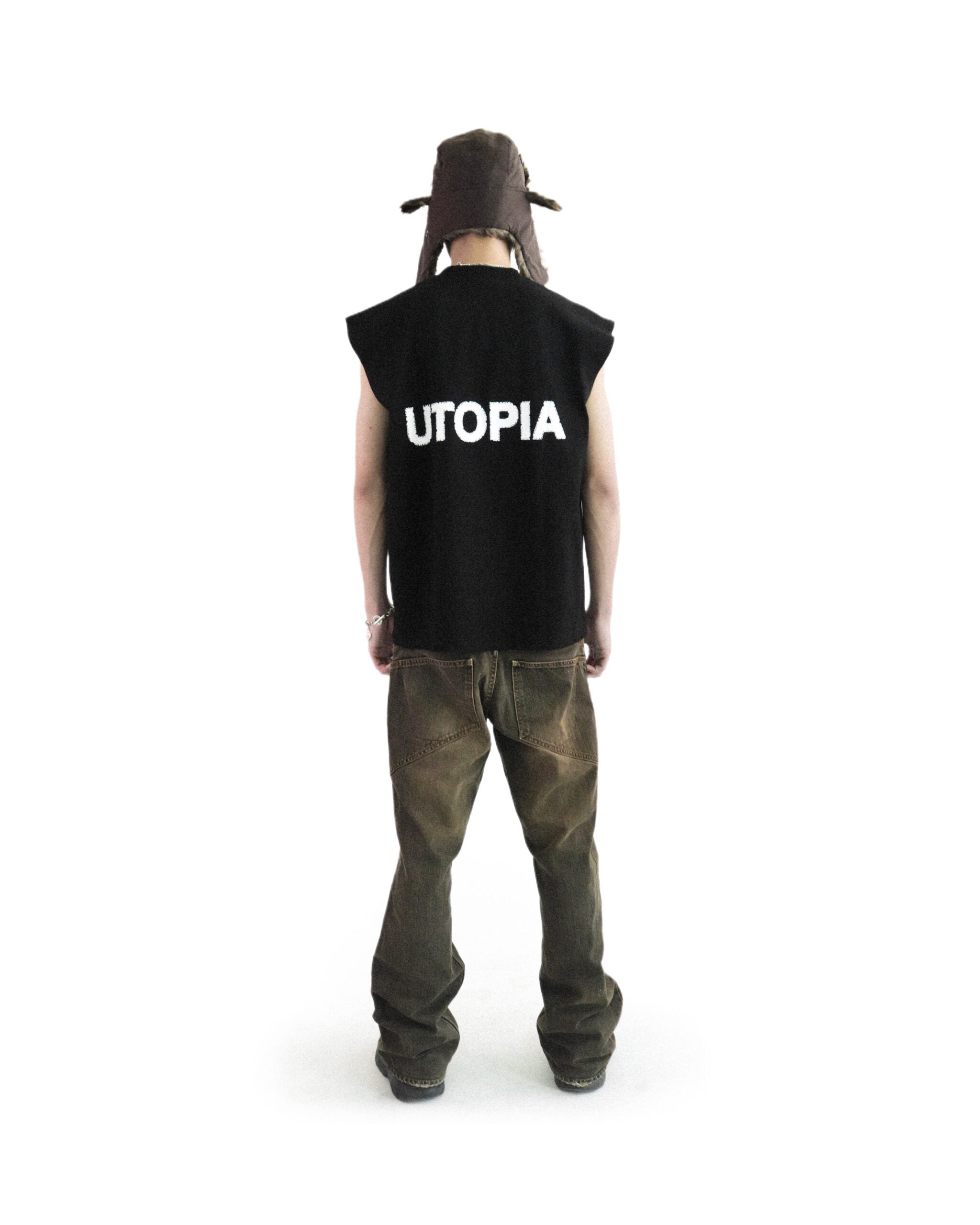 Utopia Third Eyes Non Sleeve Tee Black
