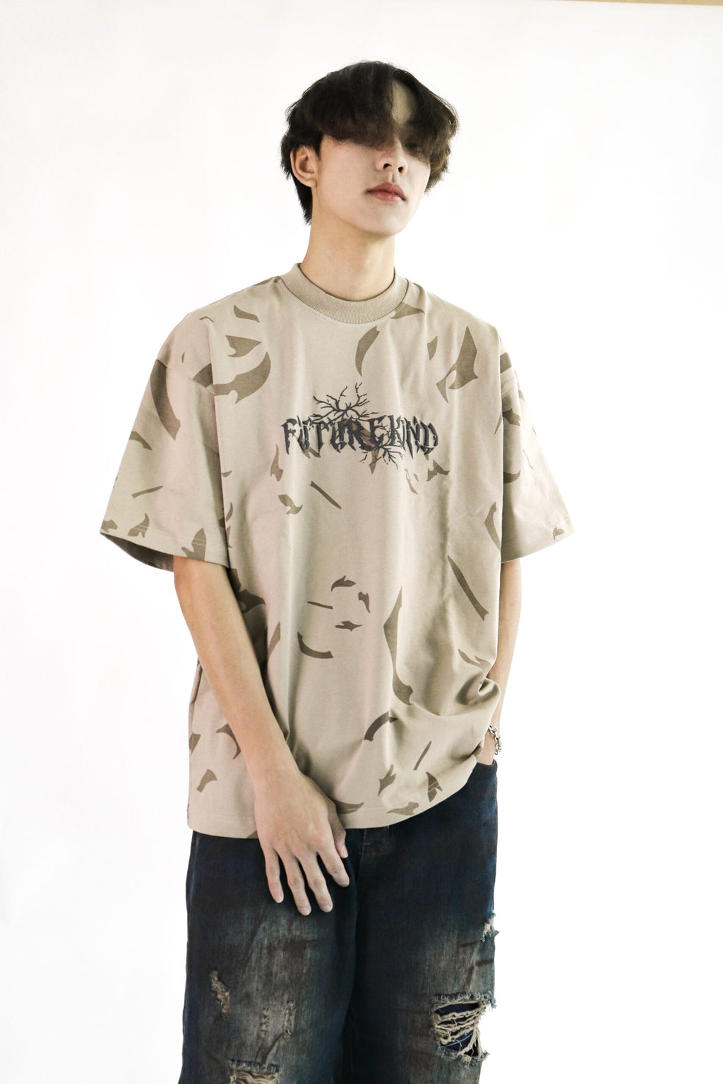 Time Crack Essential Tee Brown