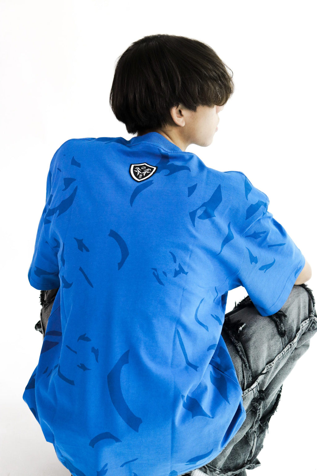Time Crack Essential Tee Blue
