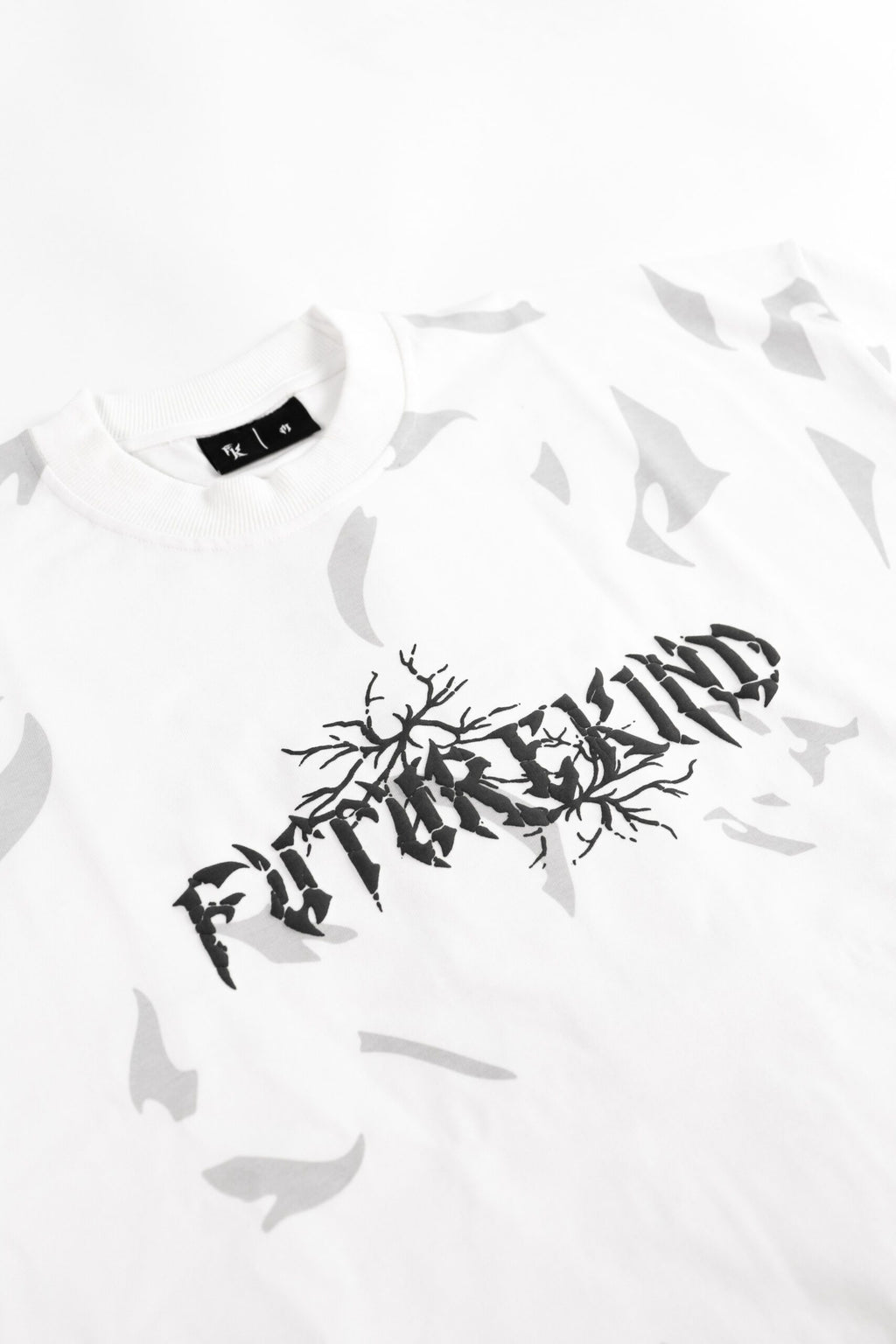 Time Crack Double Badges Tee White