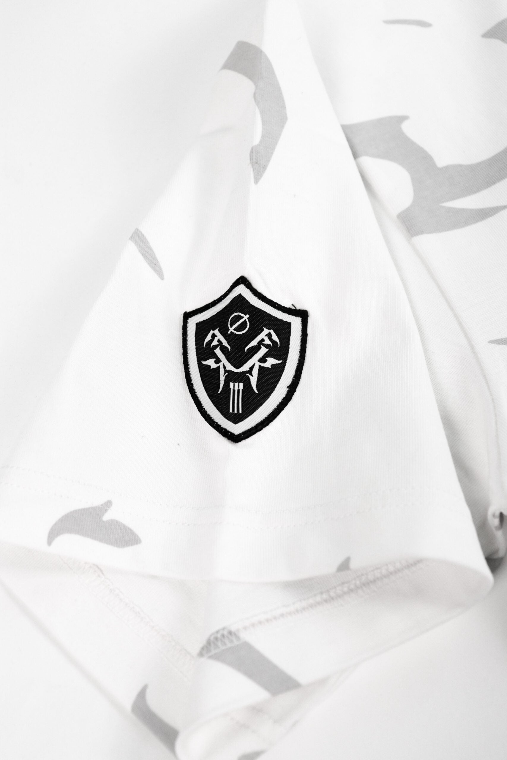 Time Crack Double Badges Tee White