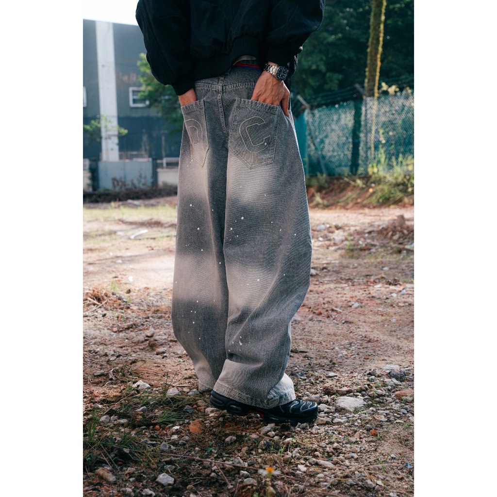 Baggy Curve Jeans (Vintage Grey)