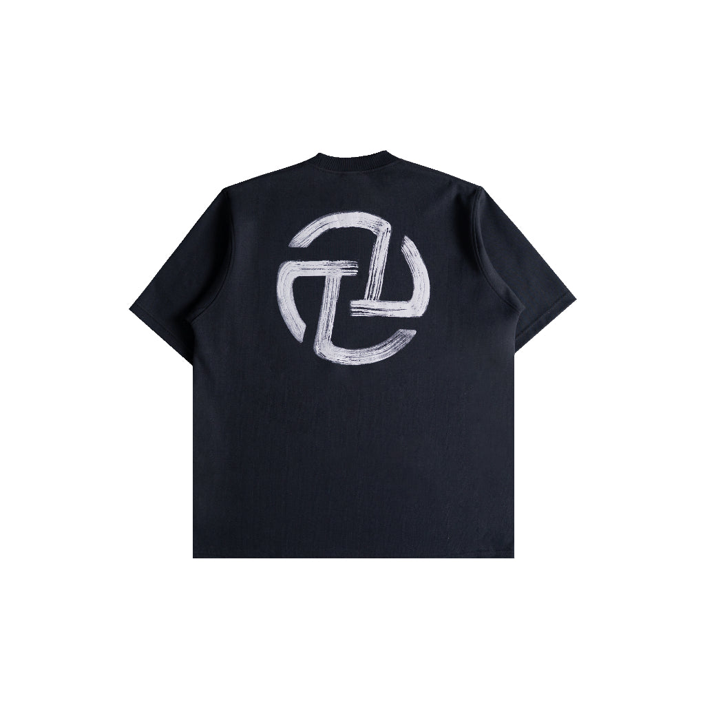 Textured Logo Tee Black
