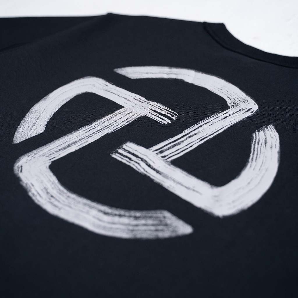 Textured Logo Tee Black