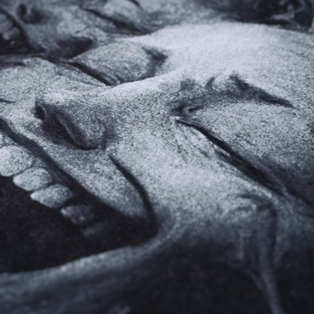Stonewashed Faces Tee Black