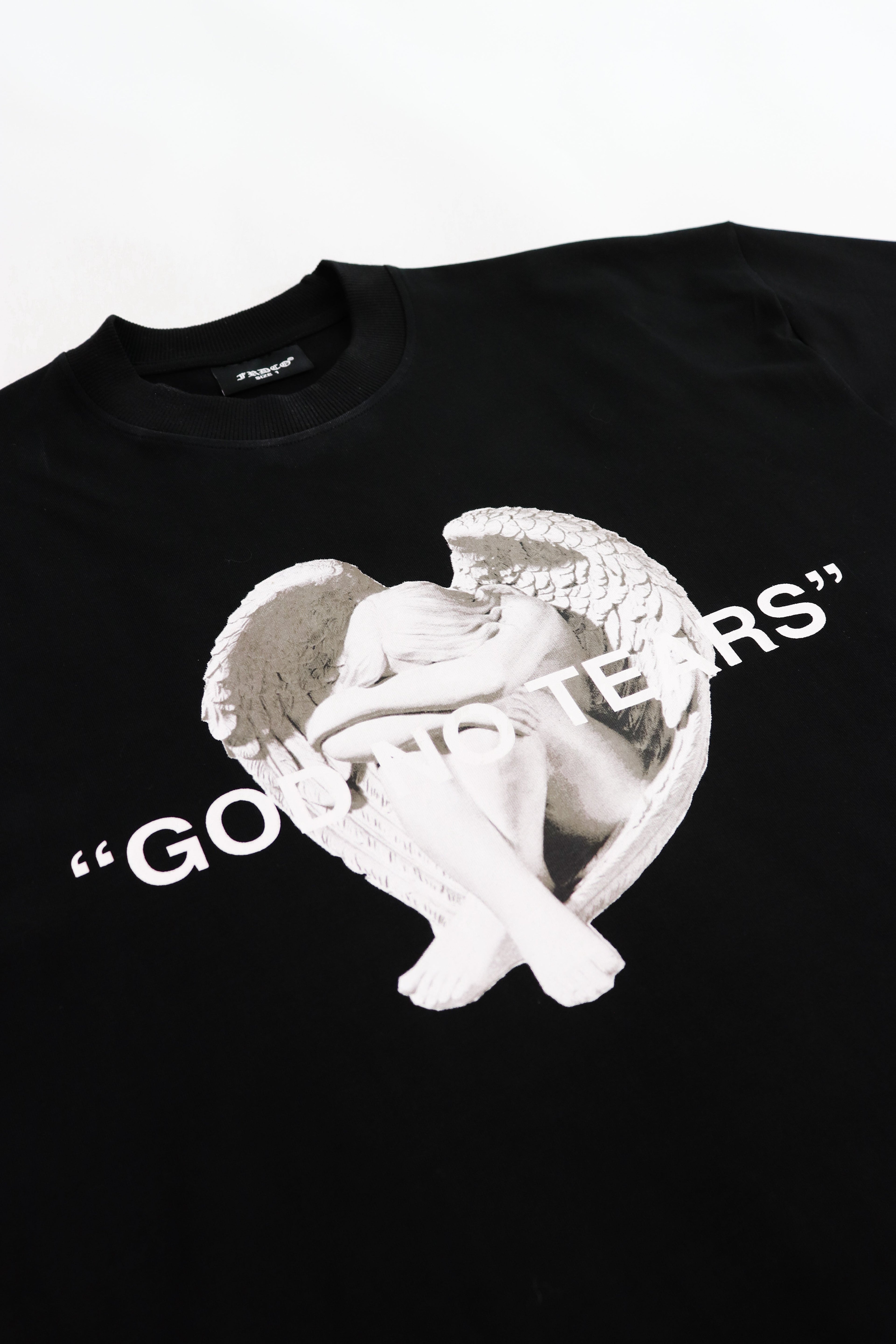 God No Tears Tee Black