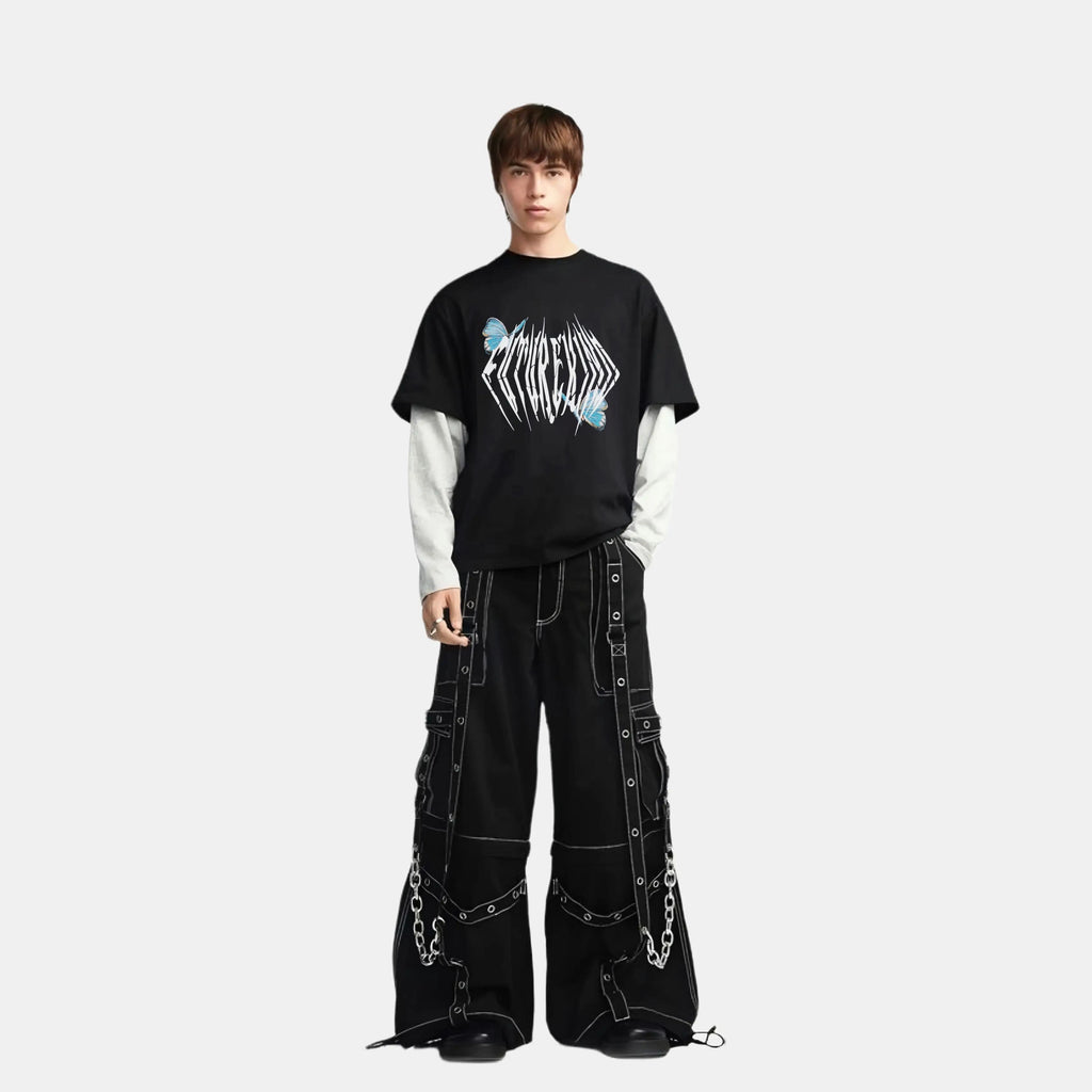 Human Kind Butterfly Tee Black
