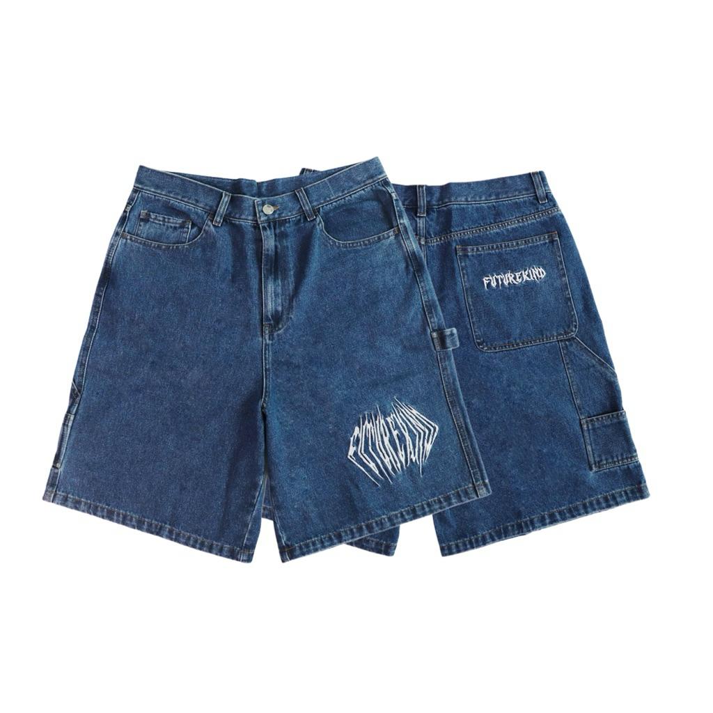 Essential Logo Jorts Blue
