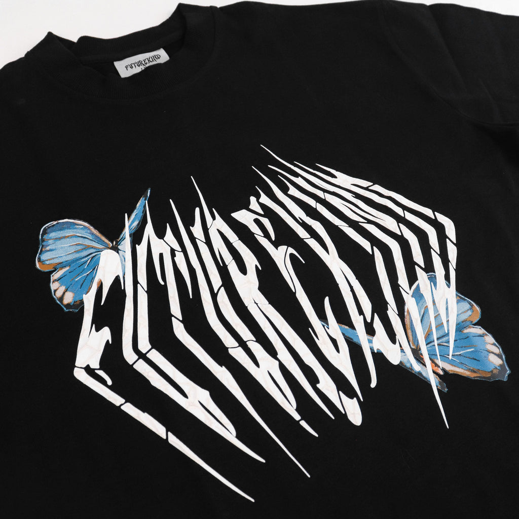 Human Kind Butterfly Tee Black