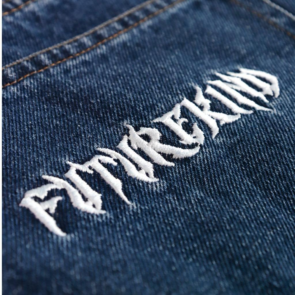 Essential Logo Jorts Blue