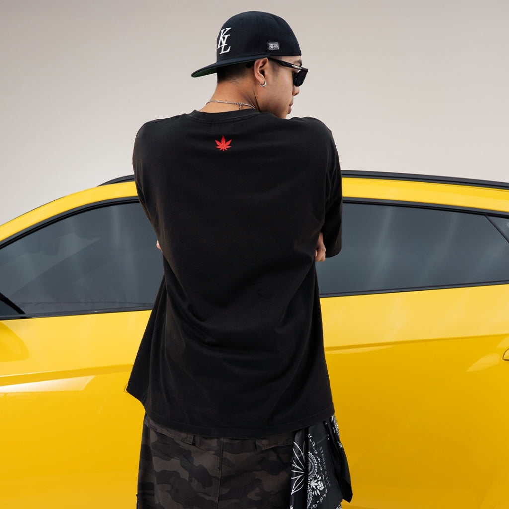 EOT : Twin Tower Washed Tee Black