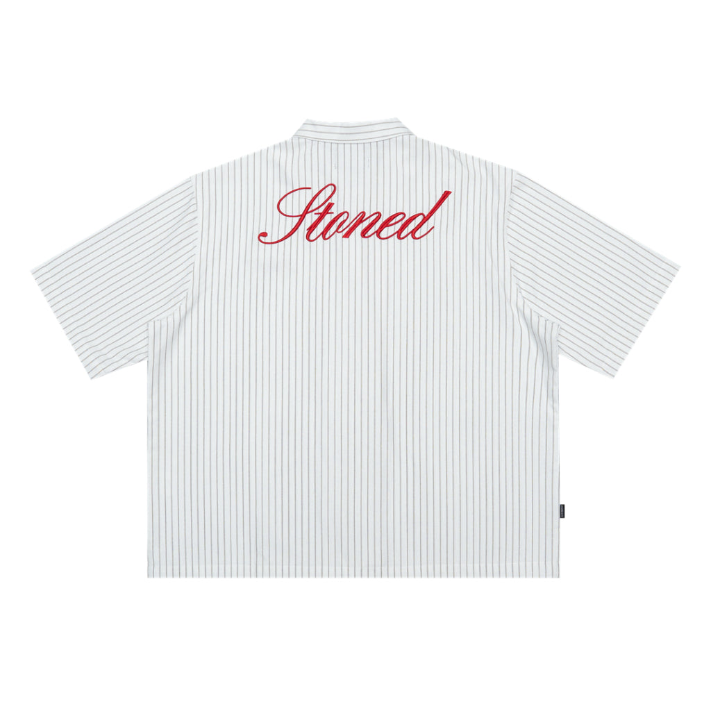 EOT : Stripe Shirt S/S White