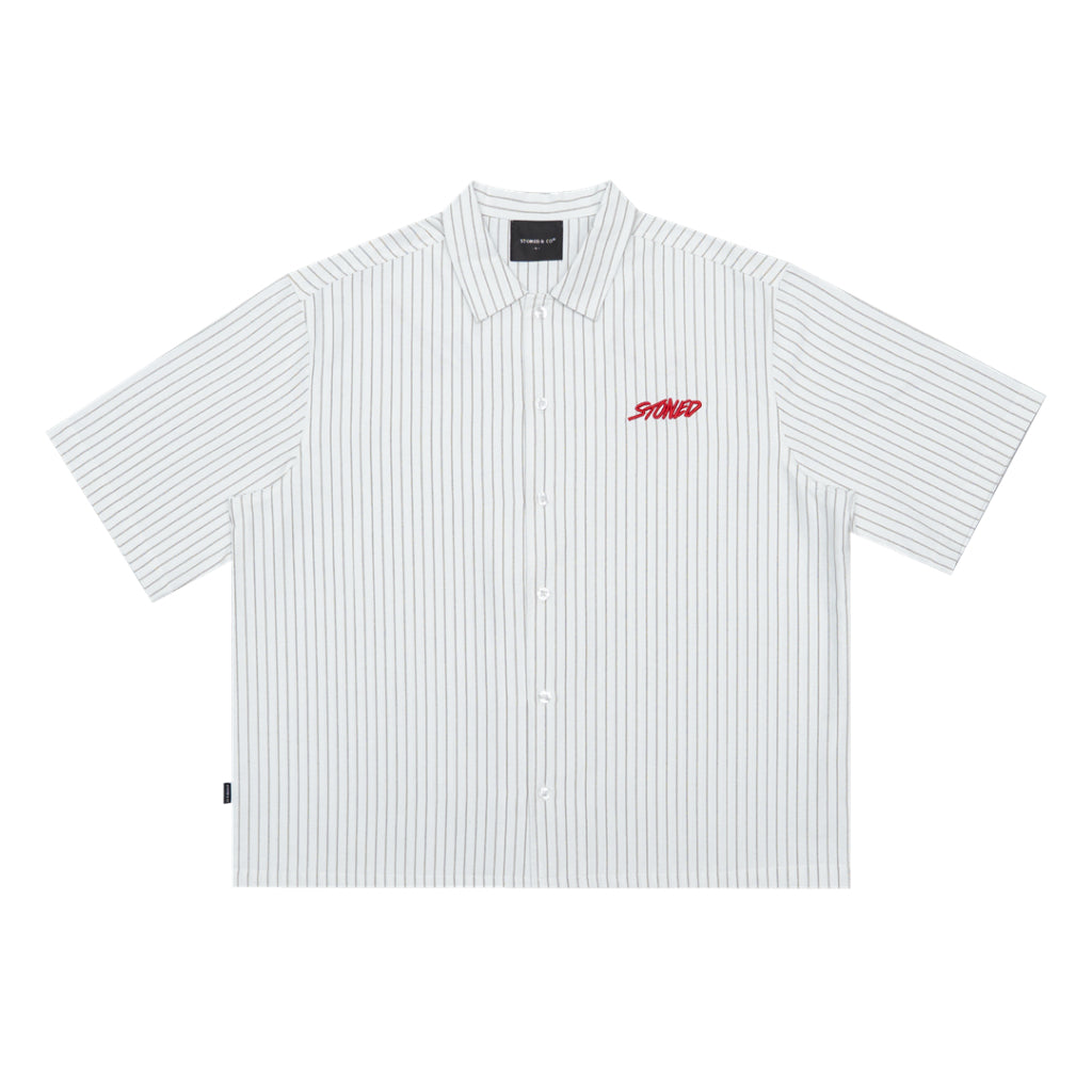 EOT : Stripe Shirt S/S White