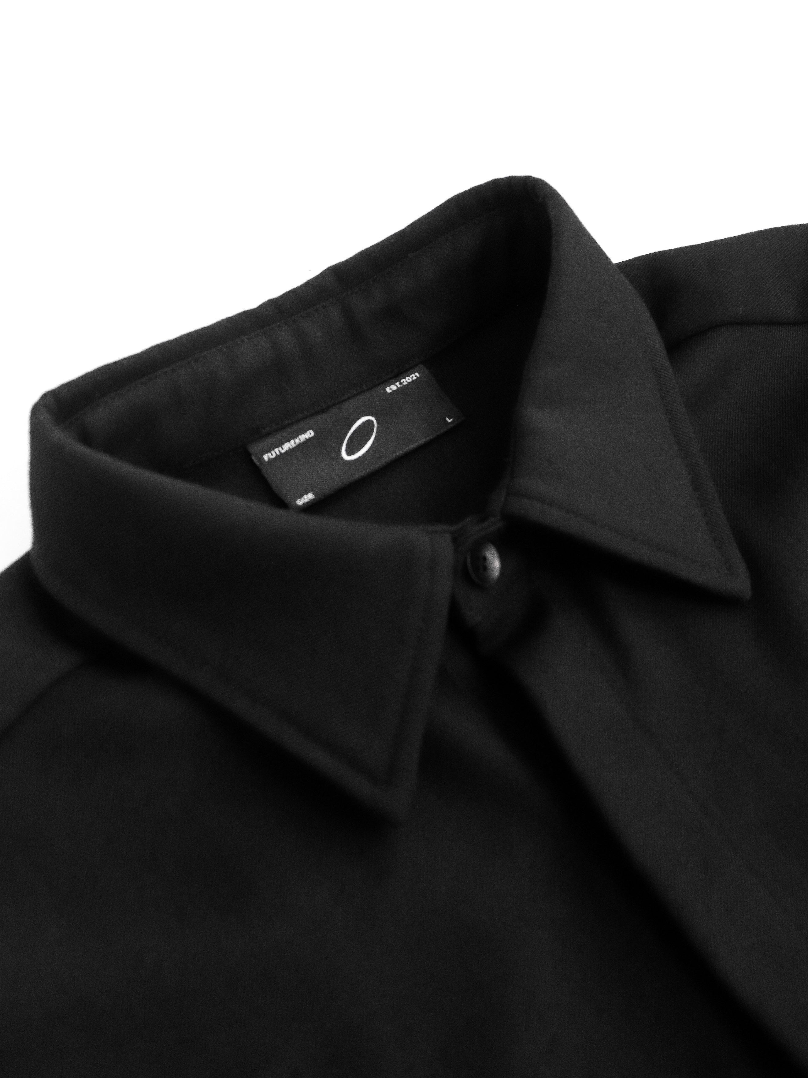 Structured Utility Shirt - Black