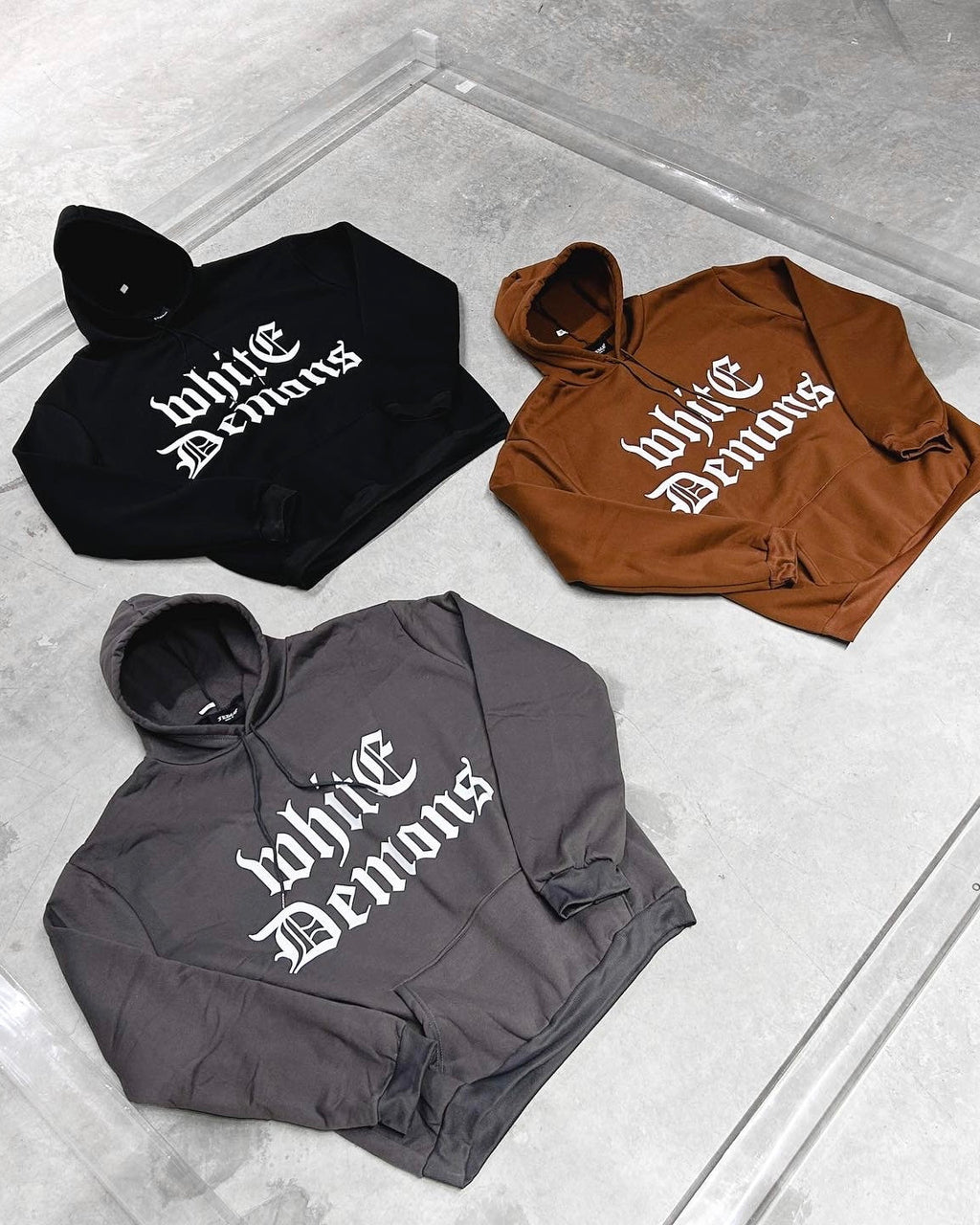 S23 White Demons Hoodie Grey