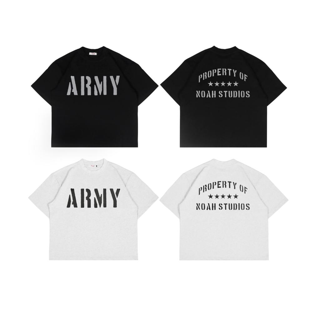 Noah Studios : ARMY Tee (Black/Oat)