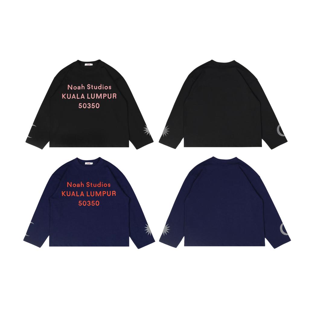 Noah Studios : KL Poscode Long Sleeve (Black/Navy)