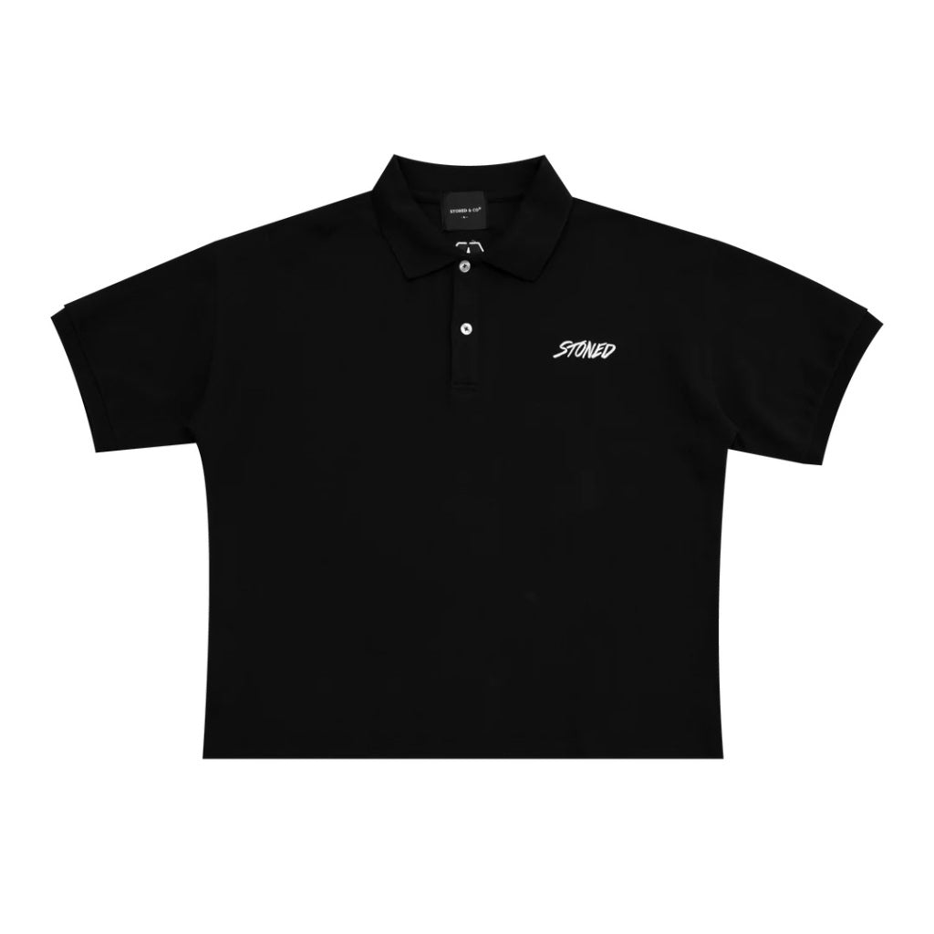 Stoned&Co Basic : Genetic Polo Tee Black