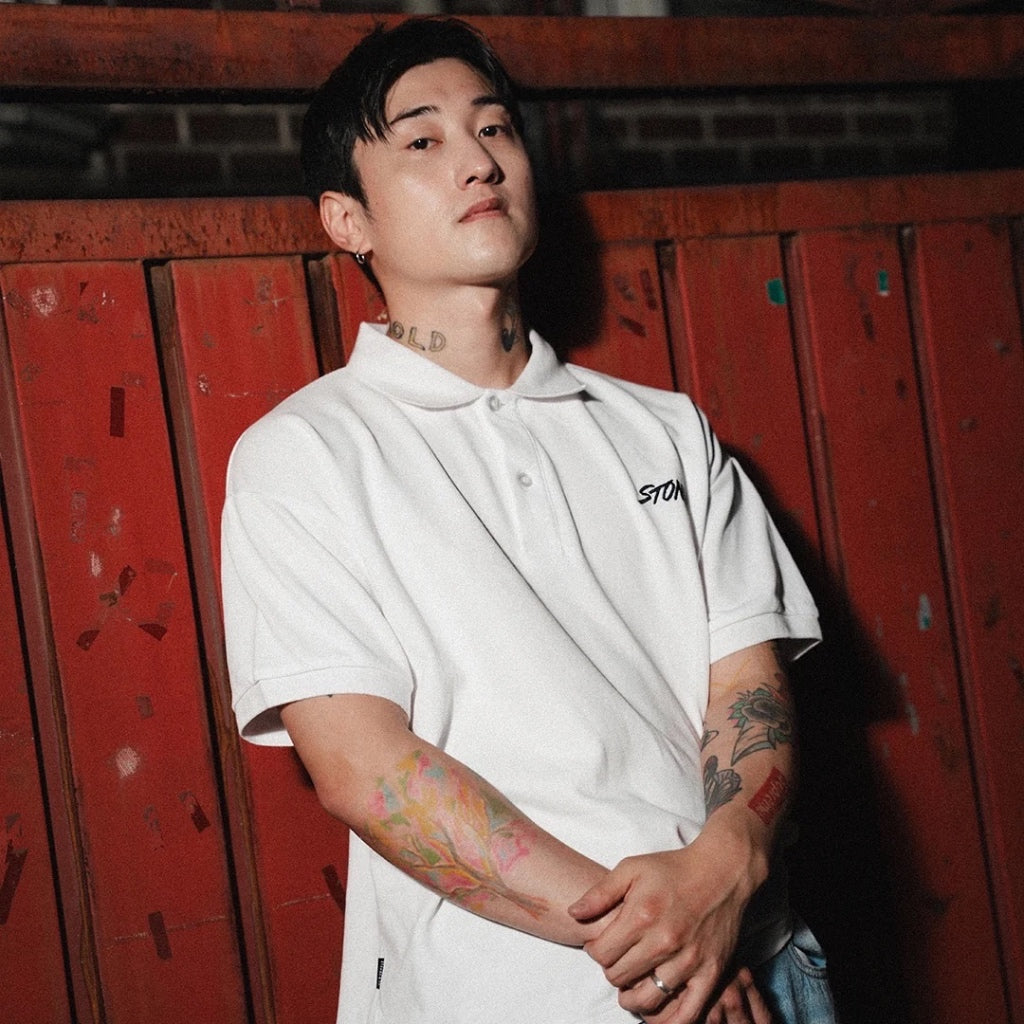 Stoned&Co Basic : Genetic Polo Tee White
