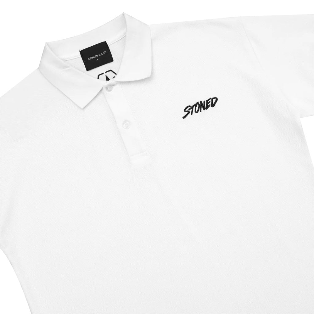 Stoned&Co Basic : Genetic Polo Tee White