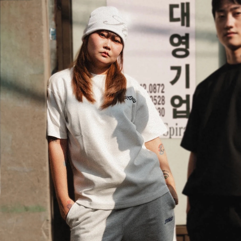 Stoned&Co Basic : Genetic Logo Tee White