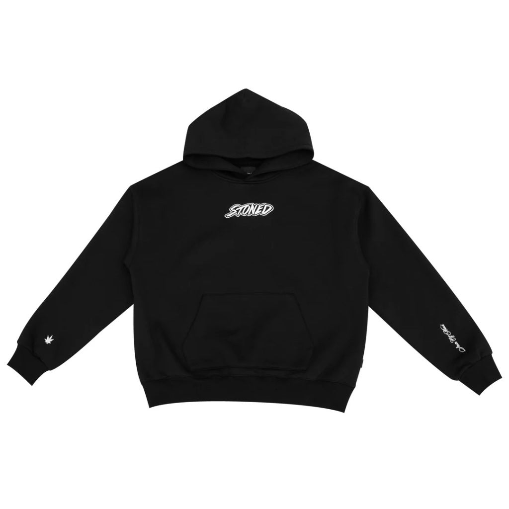 Stoned&Co Basic : Genetic Boxy Hoodie Black