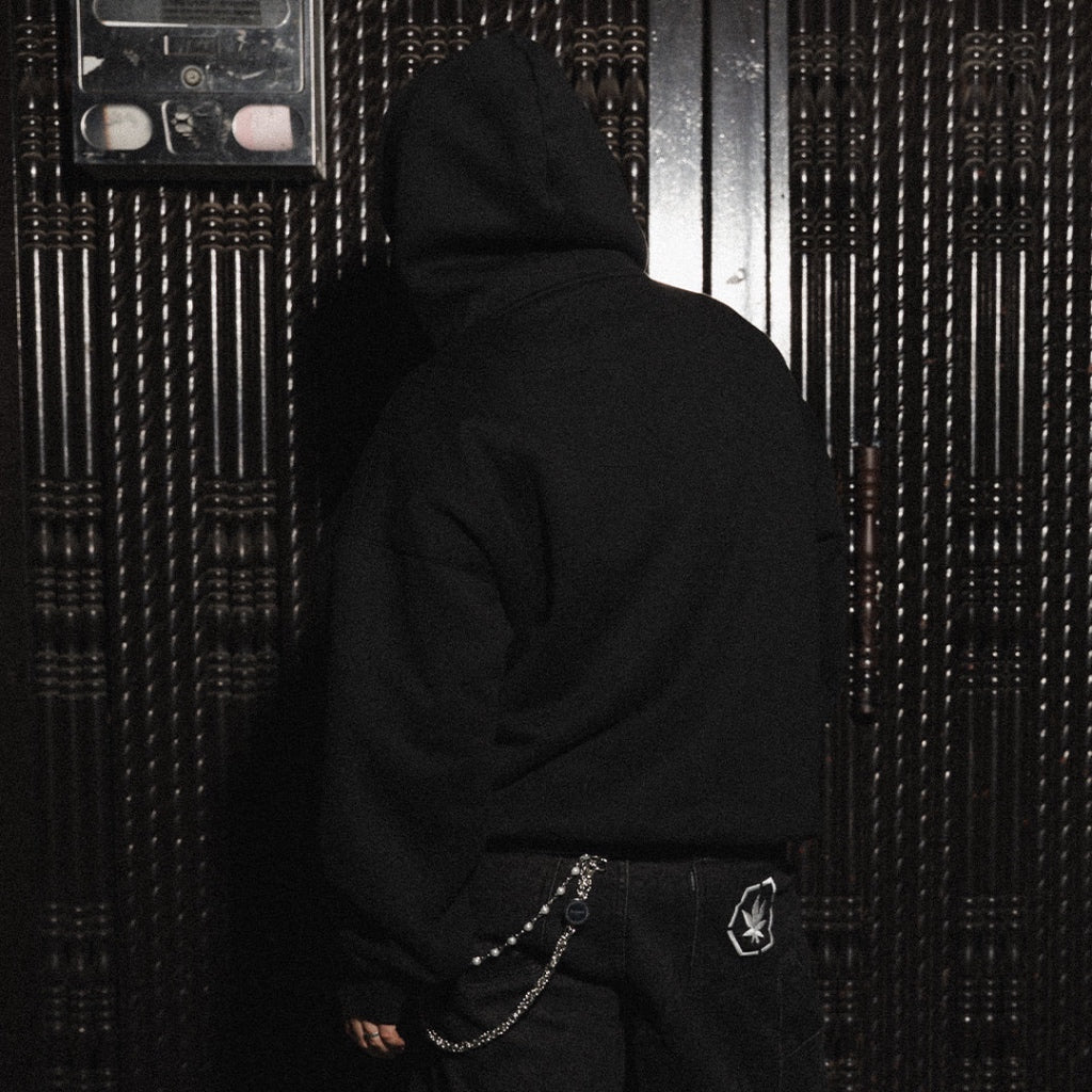 Stoned&Co Basic : Genetic Boxy Hoodie Black