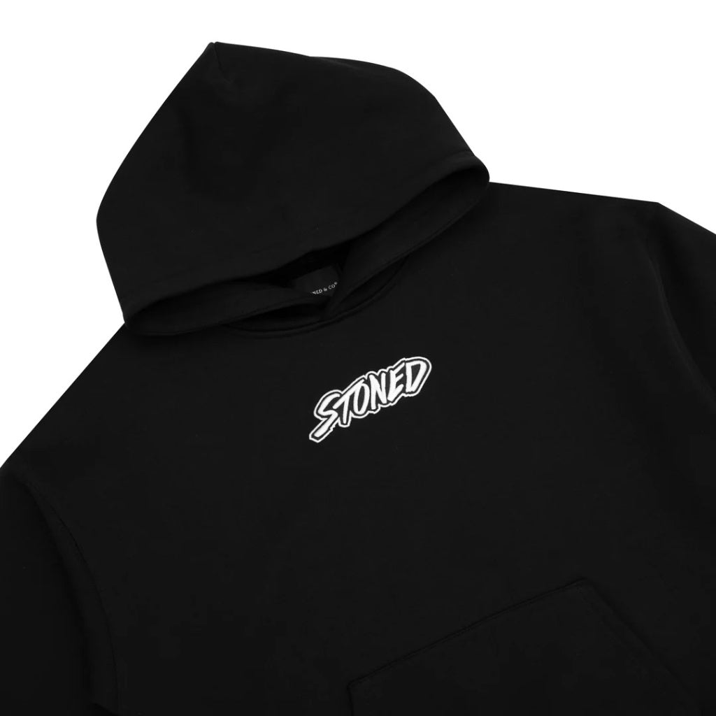 Stoned&Co Basic : Genetic Boxy Hoodie Black
