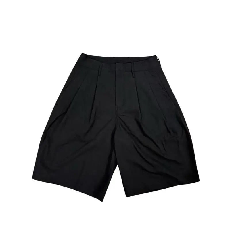 DCCO : Pleated Baggy Jorts Black