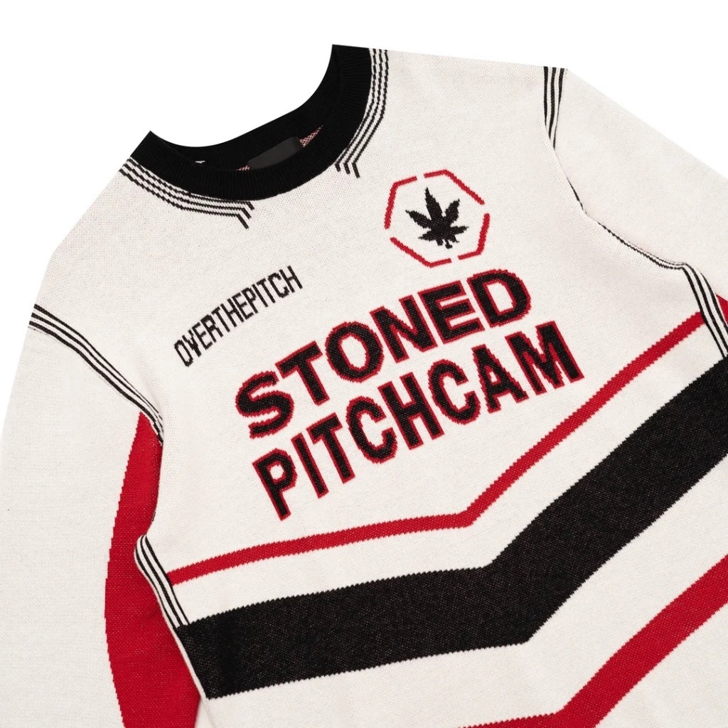 Stoned x OTP : Off Pitch Knit Jersey White