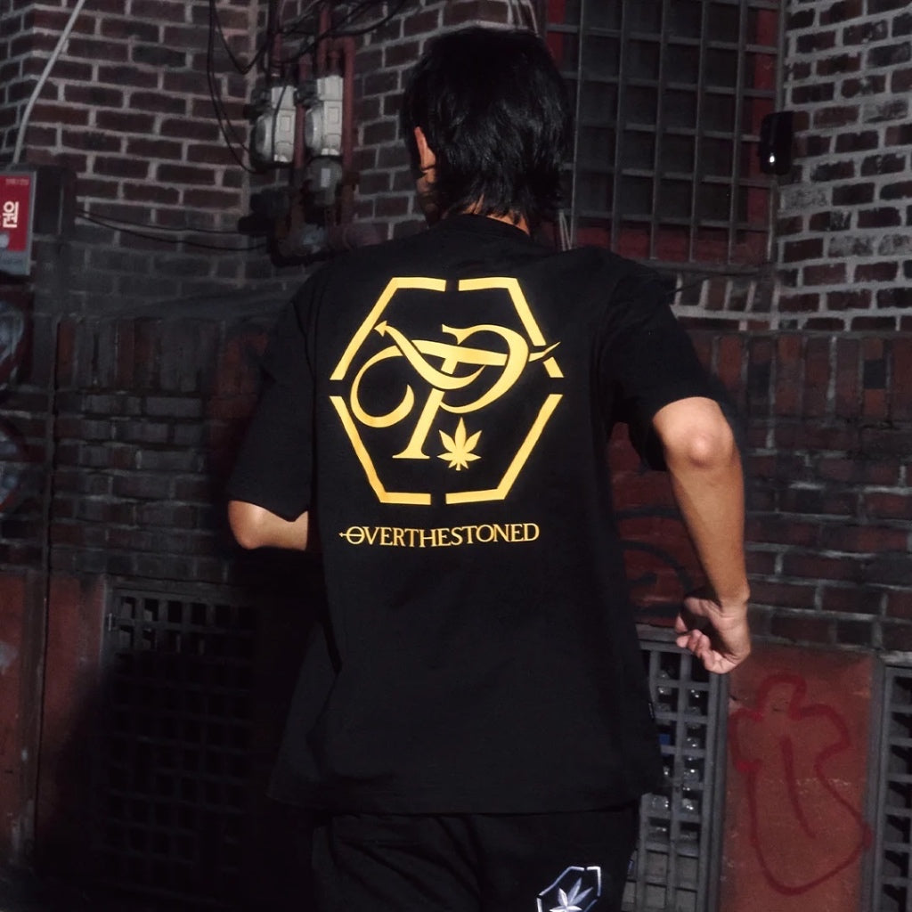 Stoned x OTP : Hexagon Pitchcam Tee Black