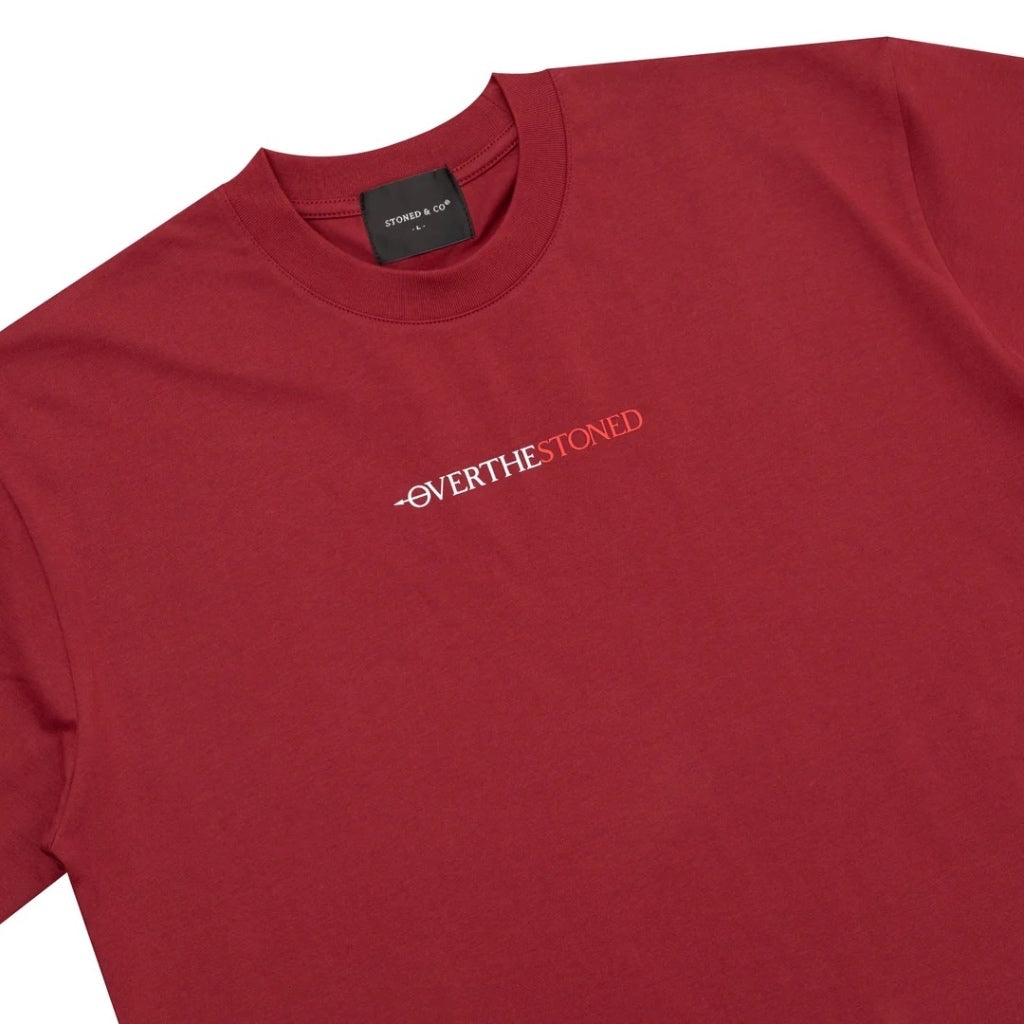 Stoned x OTP : P Logo tee Maroon