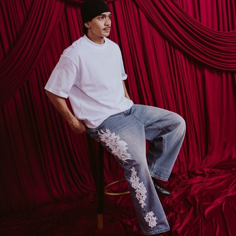 NEXGEN : Yonda Lace Jeans Blue