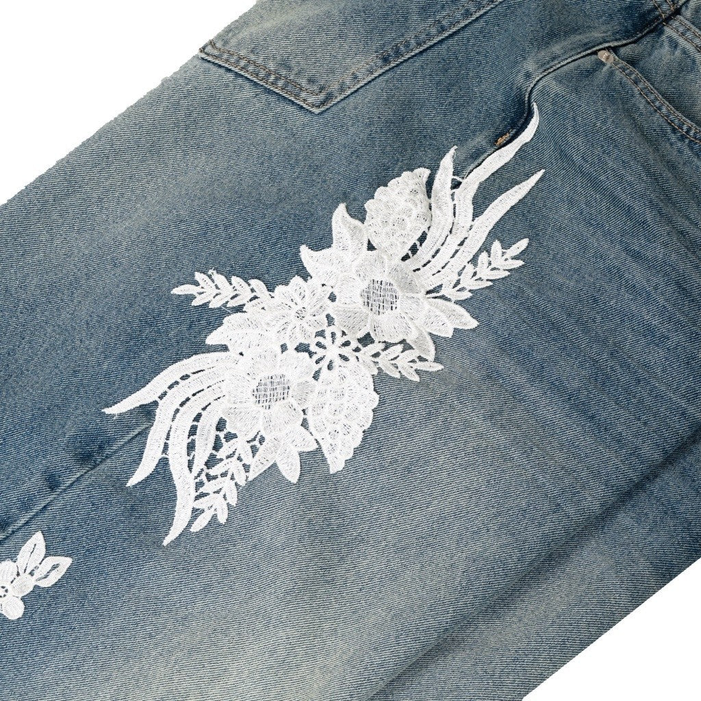 NEXGEN : Yonda Lace Jeans Blue